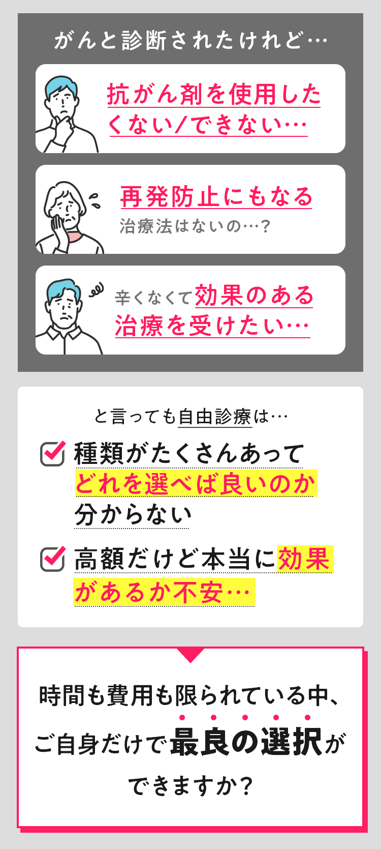 治療のお悩み